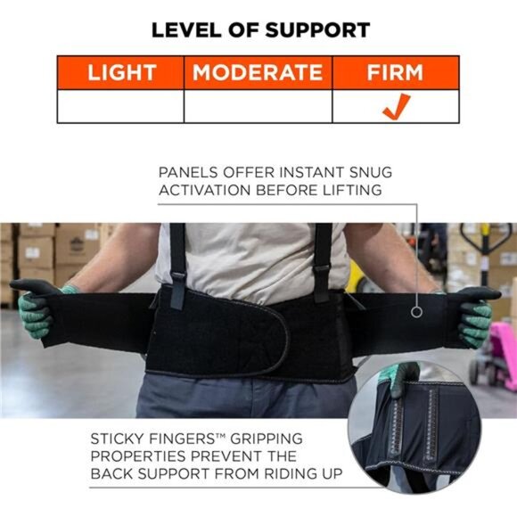 Ergodyne ProFlex 2000SF Back Support Brace, 8.5" Spandex, V-Shape Design - Picture 3 of 7